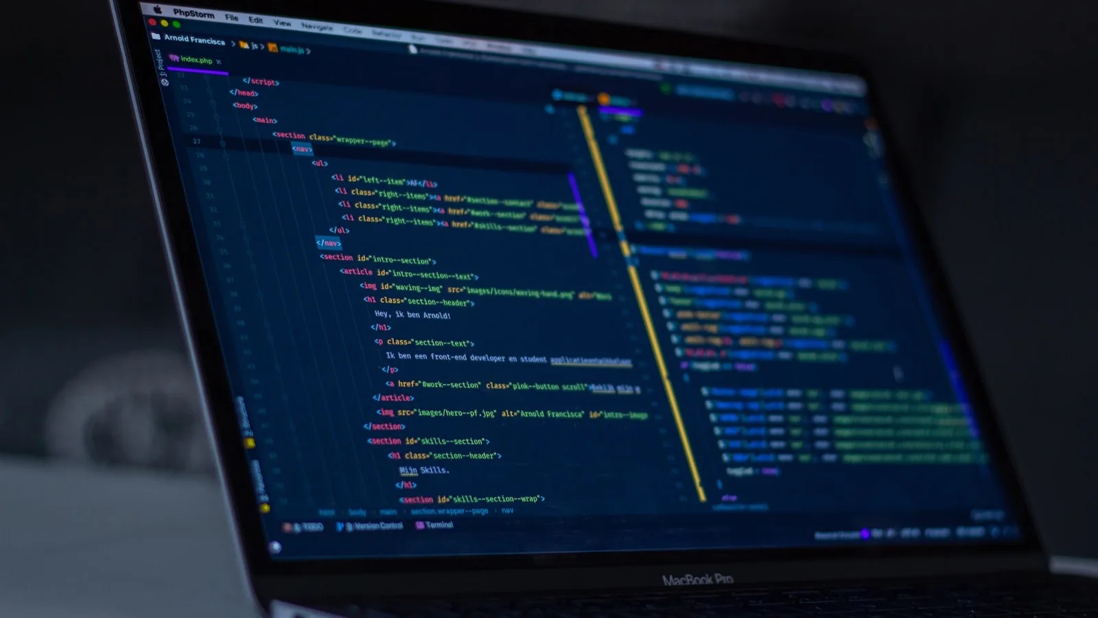 Developer working on Laravel enterprise application